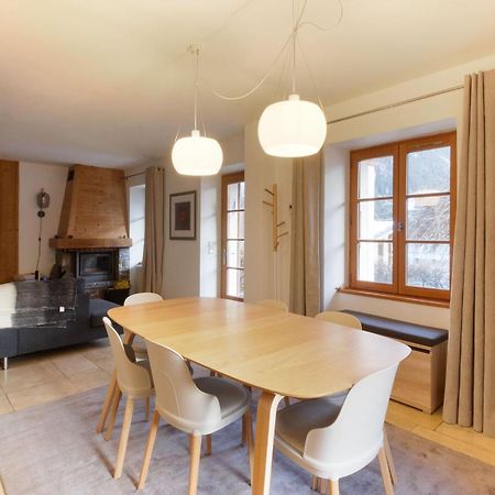 Les Alpins - Centre De Chamonix - Renove Avec Jardin Et Vue Imprenable Sur Le Montblanc Apartamento Exterior foto