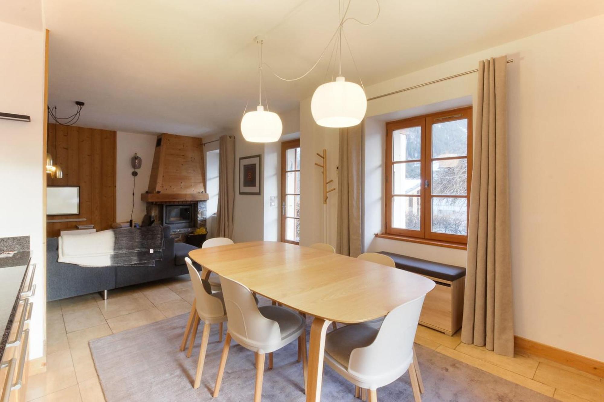Les Alpins - Centre De Chamonix - Renove Avec Jardin Et Vue Imprenable Sur Le Montblanc Apartamento Exterior foto