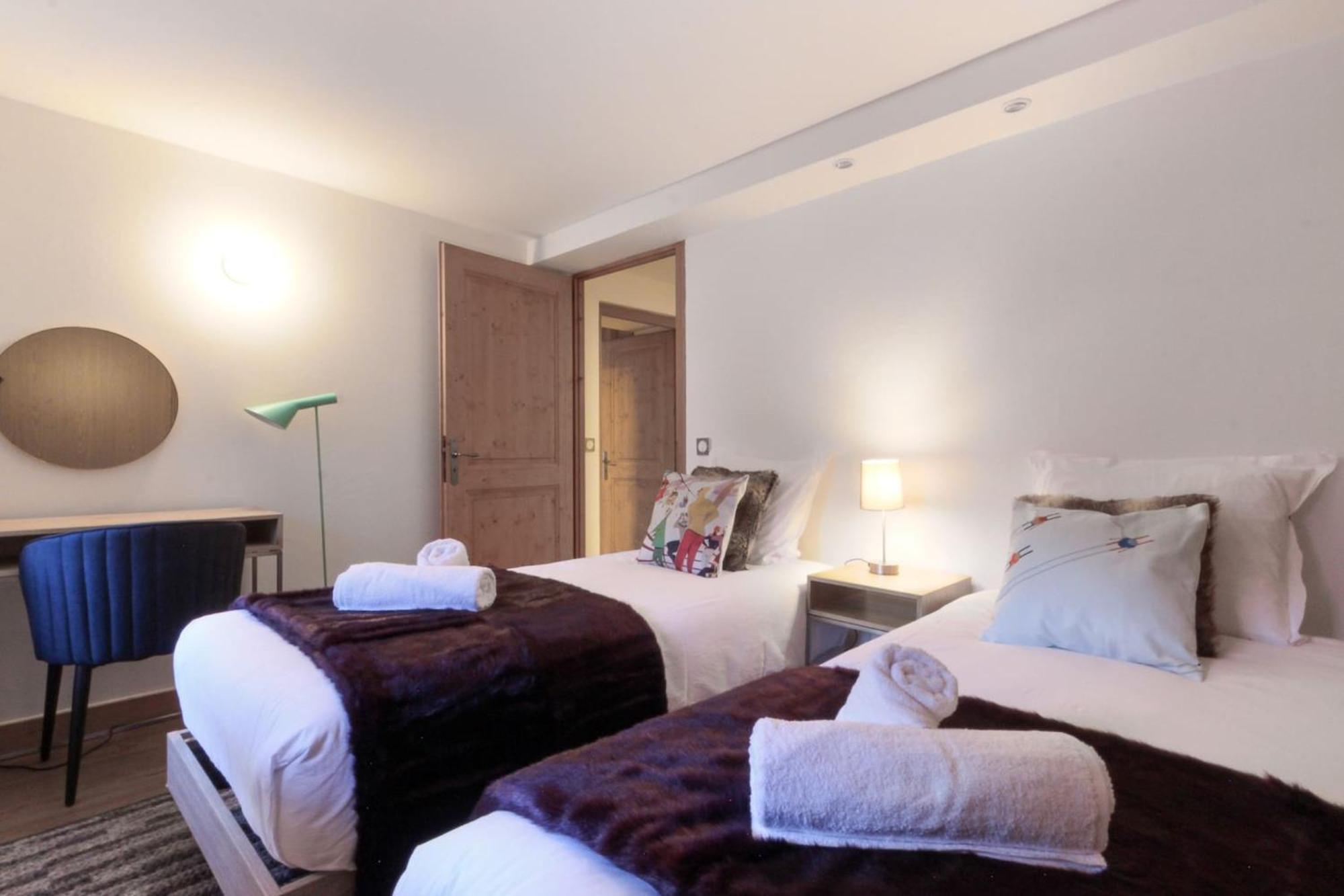 Les Alpins - Centre De Chamonix - Renove Avec Jardin Et Vue Imprenable Sur Le Montblanc Apartamento Exterior foto